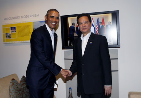 Thủ tướng Nguyễn Tấn Dũng và Tổng thống Obama.